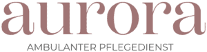 Schriftzug von aurora – ambulanter Pflegedienst in Leverkusen